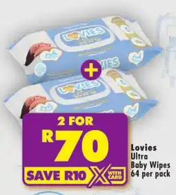 Shoprite Lovies Ultra Baby Wipes offer