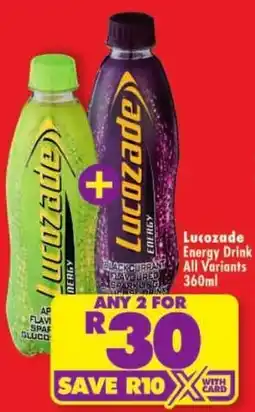 Shoprite Lucozade Energy Drink offer