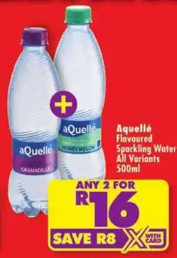 Shoprite aQuellé Flavoured Sparkling Water offer