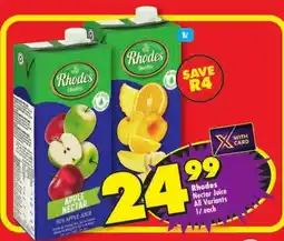 Shoprite Rhodes Nectar Juice offer
