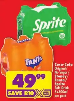 Shoprite Coca-Cola Original/No Sugar/Stoney/Fanta/Sprite Soft Drink offer