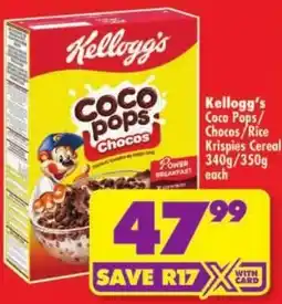 Shoprite Kellogg's Coco Pops Chocos offer