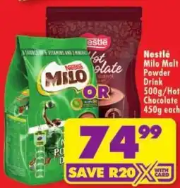 Shoprite Nestlé Milo Malt Powder Drink offer