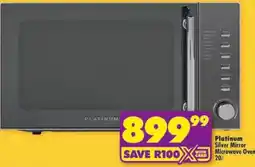 Shoprite Platinum Silver Mirror Microwave Oven offer