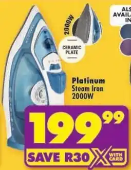 Shoprite Platinum Steam Iron offer