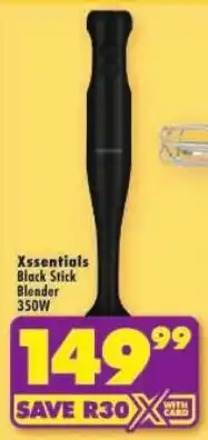Shoprite Xsentials Black Stick Blender offer
