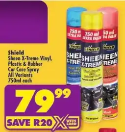 Shoprite Shield Sheen X-Treme Vinyl, Plastic & Rubber Car Care Spray offer