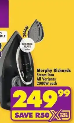 Shoprite Morphy Richards Steam Iron offer