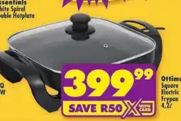 Shoprite Essentials White Spiral Double Hotplate offer