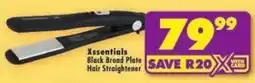 Shoprite Xessentials Black Broad Plate Hair Straightener offer