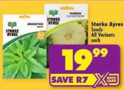 Shoprite Starke Ayres Seeds All Variants offer