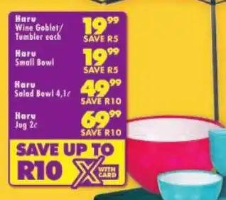 Shoprite Haru Wine Goblet/Tumbler offer