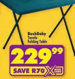 Shoprite BushBaby Folding Table offer
