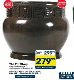 Pick n Pay Hypermarket The Pot Story Angolan Pot Large offer