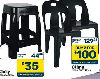 Pick n Pay Hypermarket Otima Black Party Chair offer