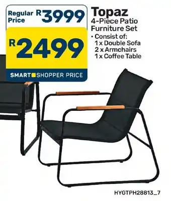 Topaz 4-Piece Patio Furniture Set