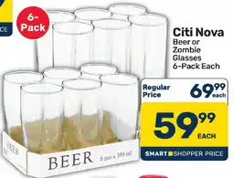 Pick n Pay Hypermarket Citi Nova Beer or Zombie Glasses offer