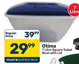 Pick n Pay Hypermarket Otima 7 Litre Square Salad Bowl with Lid offer