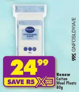 Shoprite Renew Cotton Wool Pleats offer