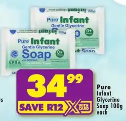 Shoprite Pure Infant Gentle Glycerine Soap offer