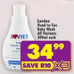 Shoprite Lovies Head-to-Toe Baby Wash offer
