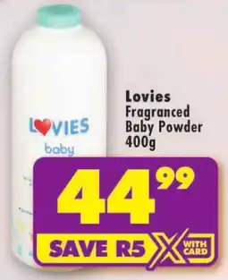 Shoprite Lovies Fragranced Baby Powder offer