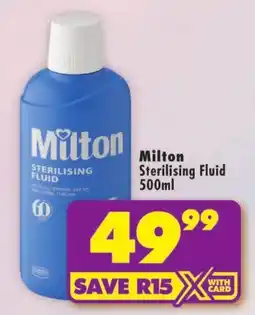 Shoprite Milton Sterilising Fluid offer