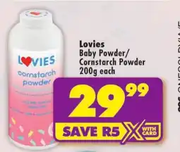 Shoprite Lovies Cornstarch Powder offer