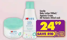 Shoprite Lovie Baby Lotion / Aqueous Cream offer