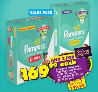 Pampers Active Value Pack Disposable Nappies