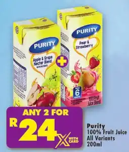 Shoprite Purity 100% Fruit Juice offer