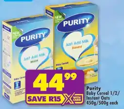 Shoprite Purity Baby Cereal offer