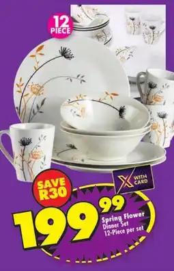 Shoprite Spring Flower Dinner Set offer