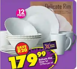 Shoprite Delicate Rim Dinner Set offer