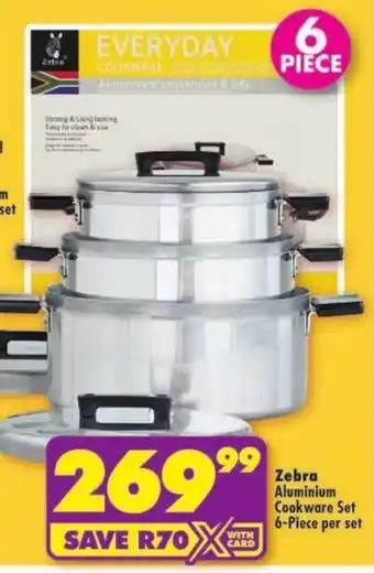 Zebra Aluminium Cookware Set