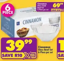 Shoprite Cinnamon Glass Bowl Set offer