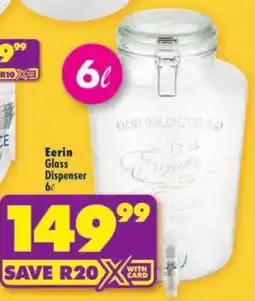 Shoprite Eerin Glass Dispenser offer