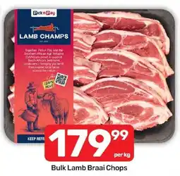 Pick n Pay Hypermarket Lamb Champs Bulk Lamb Braai Chops offer