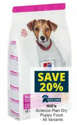 Checkers Hill's Science Plan Dry Puppy Food offer