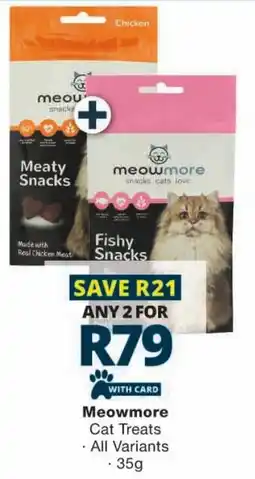 Checkers Meowmore Cat Treats offer