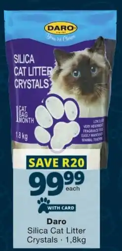 Checkers Daro Silica Cat Litter Crystals offer