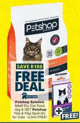 Checkers Petshop Science Adult Dry Cat Food offer