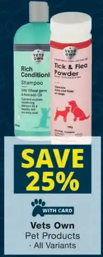Checkers Vets Own Rich Conditioner Shampoo offer
