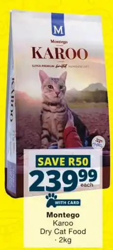 Checkers Montego Karoo Dry Cat Food offer