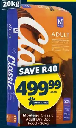 Checkers Montego Classic Adult Dry Dog Food offer