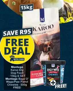 Checkers Montego Karoo Dry Dog Food offer
