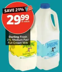 Checkers Darling Fresh 2% Medium Fat/Full Cream Milk offer