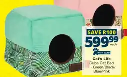 Checkers Cat's Life Cube Cat Bed offer