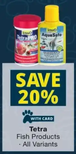 Checkers Tetra Fish Products offer