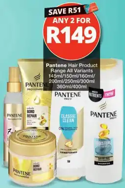 Checkers Pantene Hair Product offer